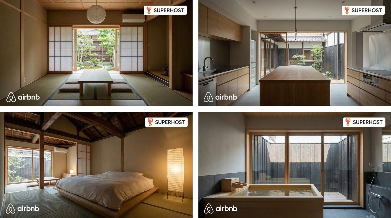 日本の民泊部屋、木造住宅リノベーション