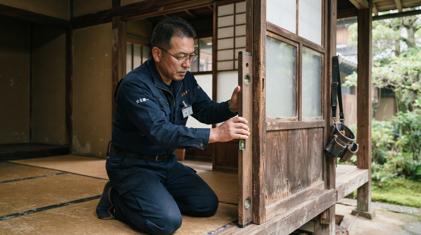 ドアが閉まらない、引き戸が重い―建具の建て付け不良はリペアで解決できます