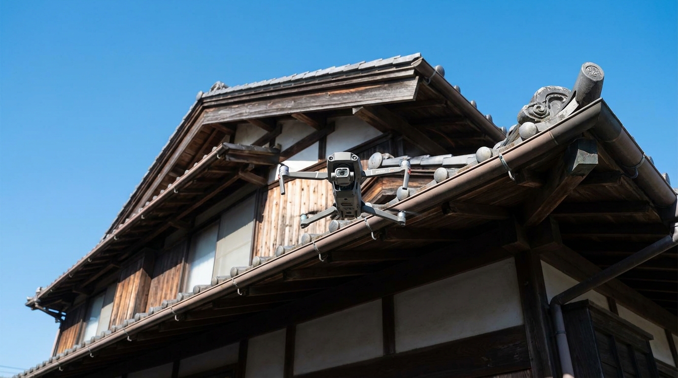 屋根に登らず建物の状態がわかる―ドローン建物点検のメリットと活用シーン