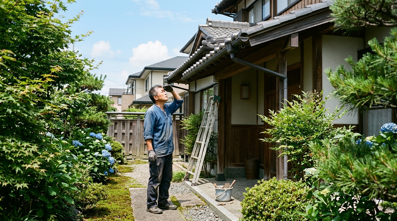 雨樋の詰まり・歪みを放置するとどうなるか？夏の点検と応急処置の実務ガイド