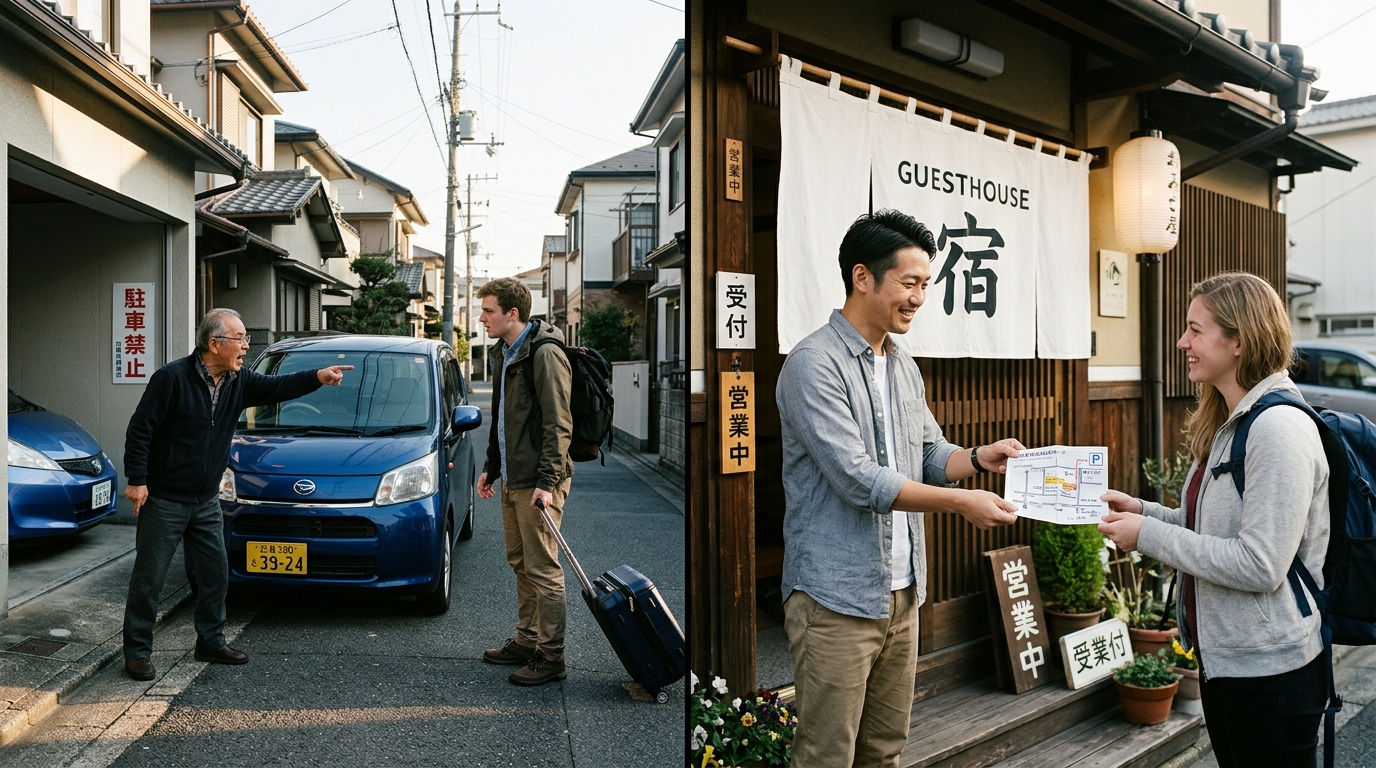民泊の近隣トラブルで一番多いのは「駐車場」―クレームを激減させる事前案内と近隣対策の実務