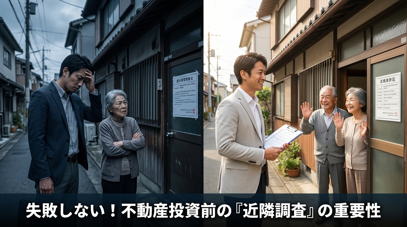 民泊物件を買う前に必ず確認すべき「近隣チェック」開業後に後悔しないための現地調査と法的確認の実務ガイド