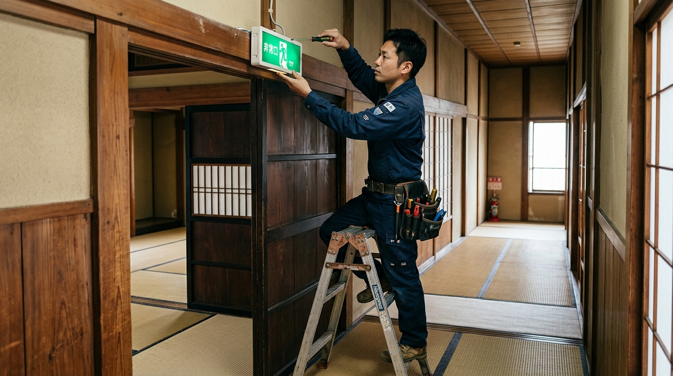 消防設備、ちゃんと点検してますか、民泊の消防法対応リフォームで見落としがちなポイント