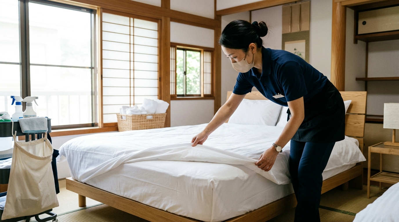 清掃コストを甘く見ると痛い目に遭う！民泊の「清掃費・リネン費」正しい計算と収支計画の落とし穴