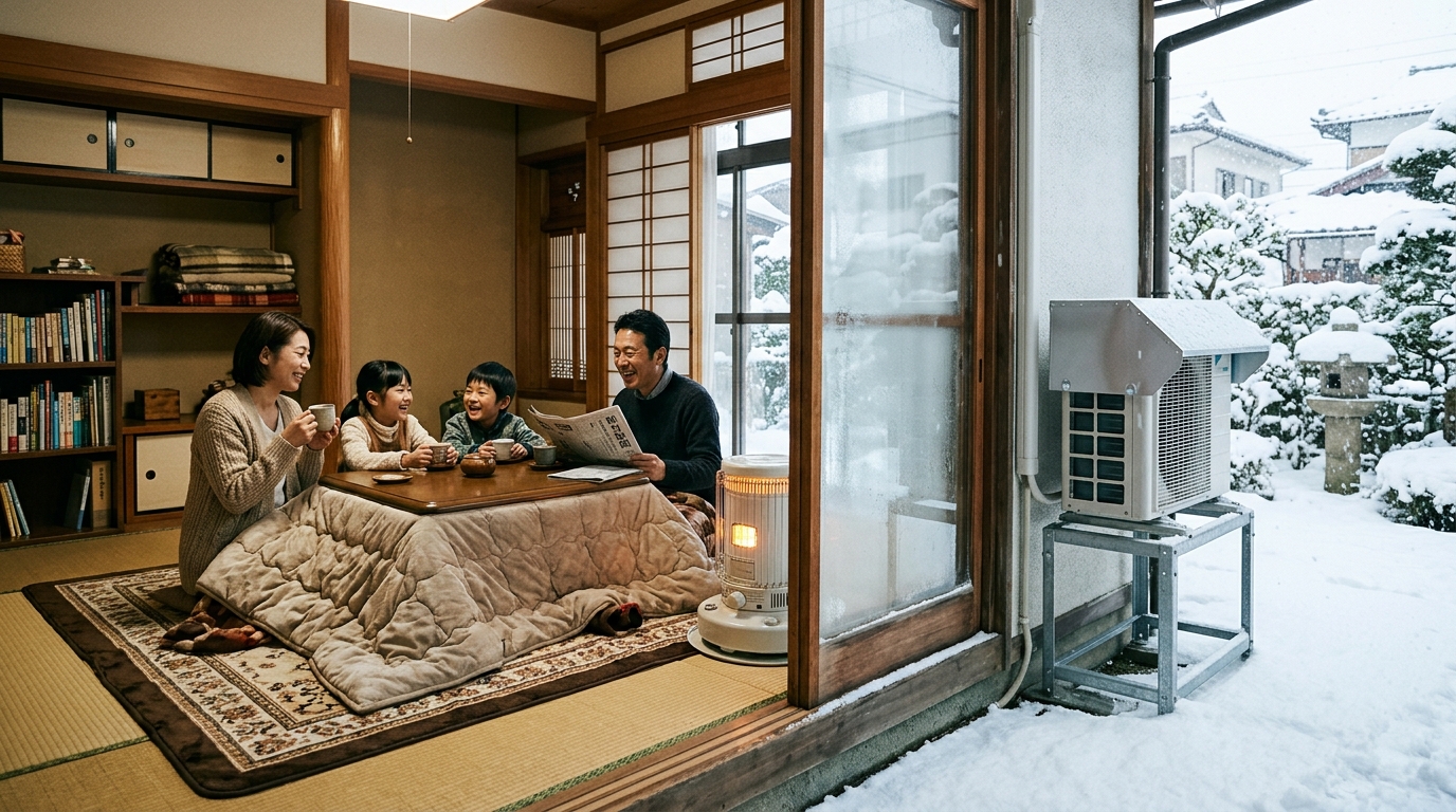 暖房停止を防ぐ！寒冷地エアコン「室外機」の防雪フード・高置台DIY点検完全ガイド