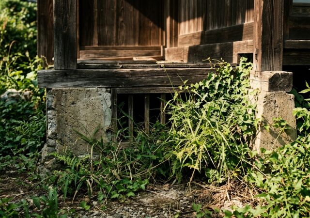 夏の「床下換気口」周りの除草と点検が木造住宅を守る、伝統工法の家を100年持たせるために今すぐやること