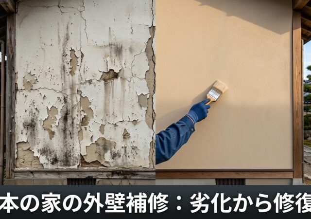 外壁の傷み・塗装剥がれは「足場なし」で直せる範囲がある！部分補修リペアの実務ガイド