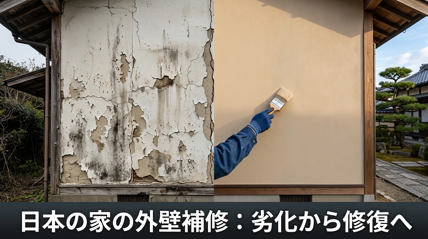 外壁の傷み・塗装剥がれは「足場なし」で直せる範囲がある！部分補修リペアの実務ガイド