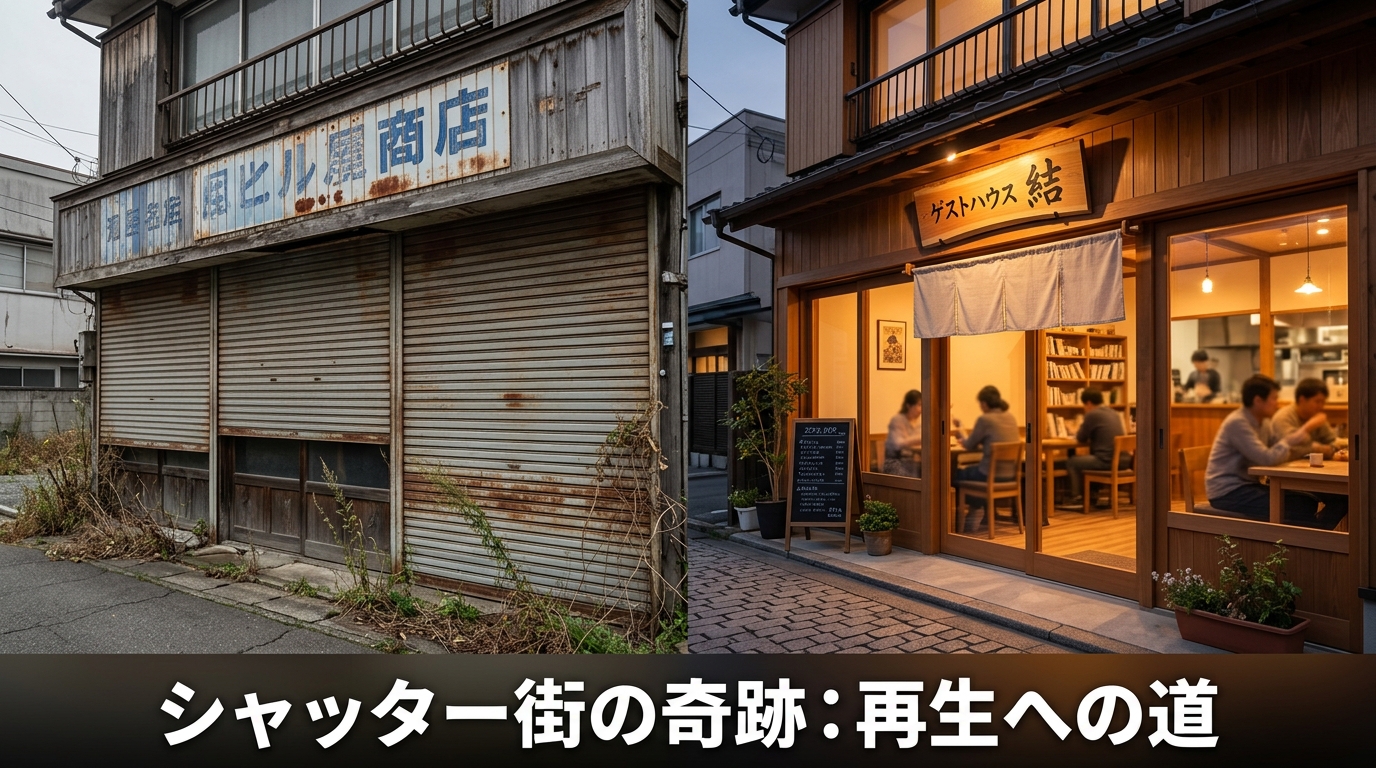 空き店舗・空き町屋を「フロント・ラウンジ型」民泊に変える、用途変更の要件と開放的な宿泊施設の作り方