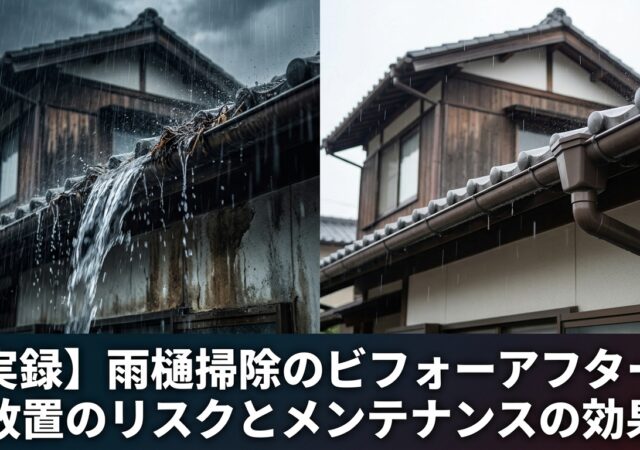 雨樋の詰まり・歪みを放置するとどうなるか？夏の点検と応急処置の実務ガイド
