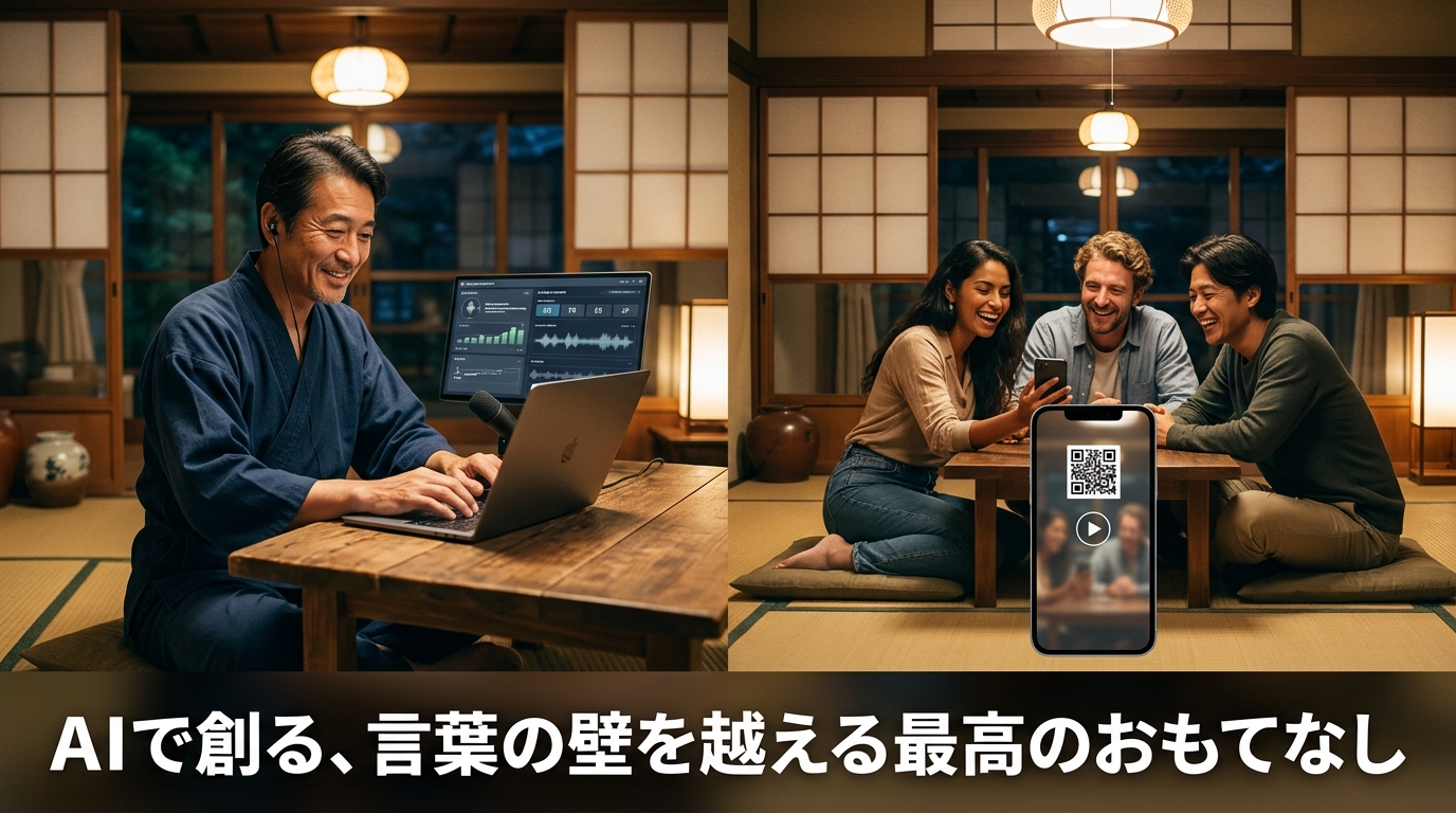 音声生成AIで作る「多言語ウェルカムガイド」インバウンドゲストの満足度とトラブル防止を同時に実現する方法