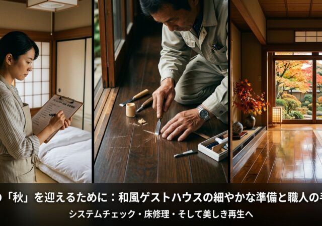 シルバーウィーク前にやっておきたい民泊の清掃・原状回復チェック！住宅宿泊管理業者が教える客室コンディション整備の実務