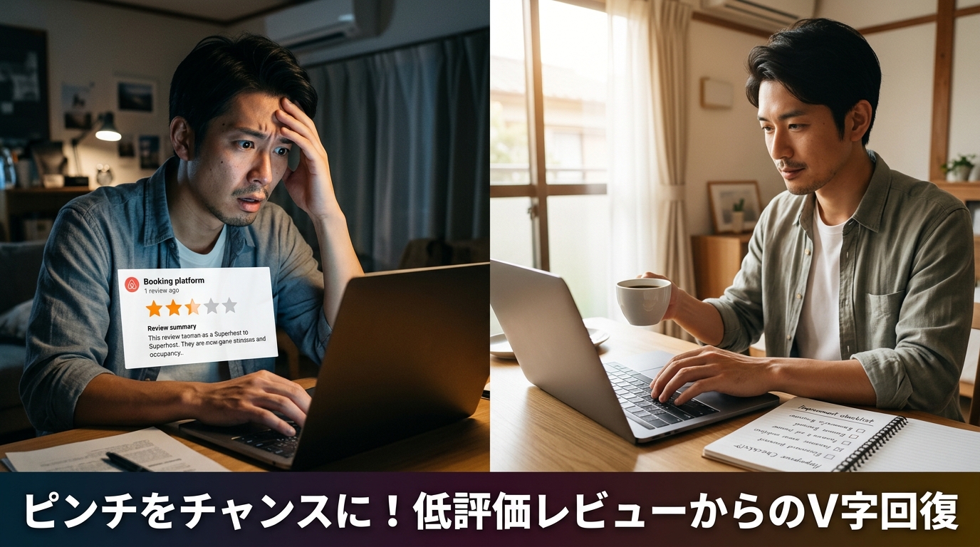 予約サイトの「星3」レビューが一番怖い理由。低評価を受けたときの返信術と再発防止の実務
