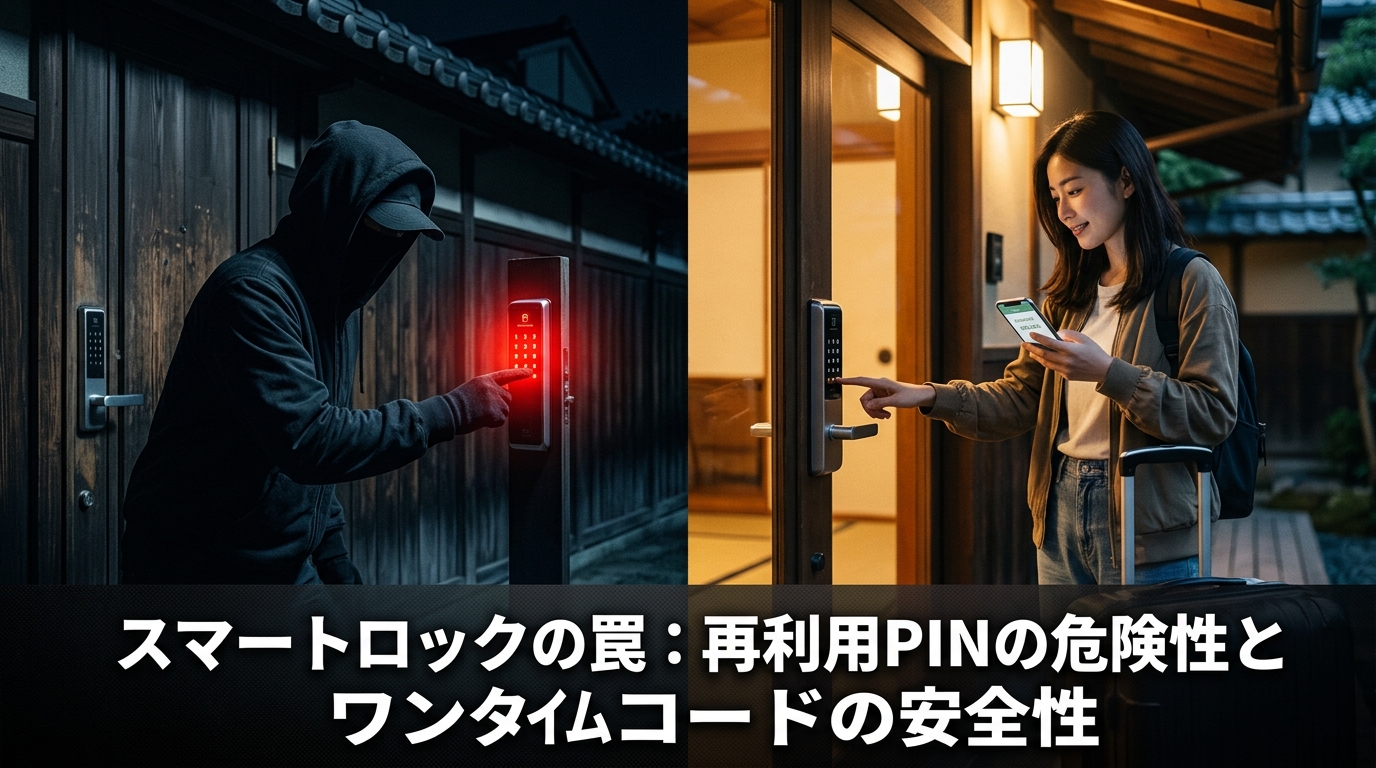 固定暗証番号の使い回しは危険！PMS×スマートロック連携で「ワンタイム暗証番号」を自動発行する仕組みと導入手順