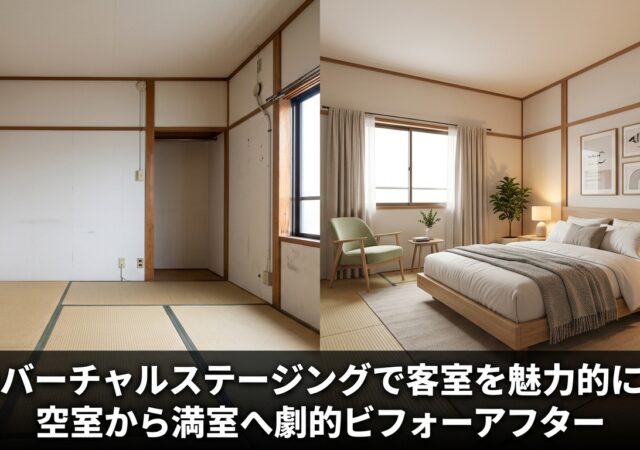 家具が届く前から予約を取る！AIバーチャルステージングで空室写真を魅力的なリスティング写真に変える実務ガイド
