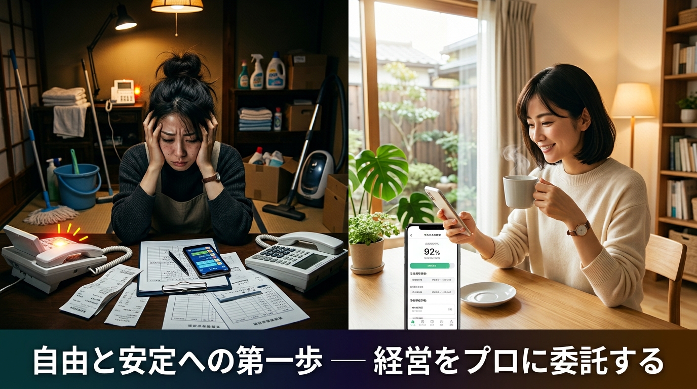 民泊の管理を「自分でやる」から「任せる」に切り替えるべきタイミング！管理委託を判断する7つのサイン