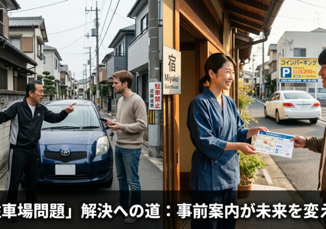 民泊の近隣トラブルで一番多いのは「駐車場」―クレームを激減させる事前案内と近隣対策の実務