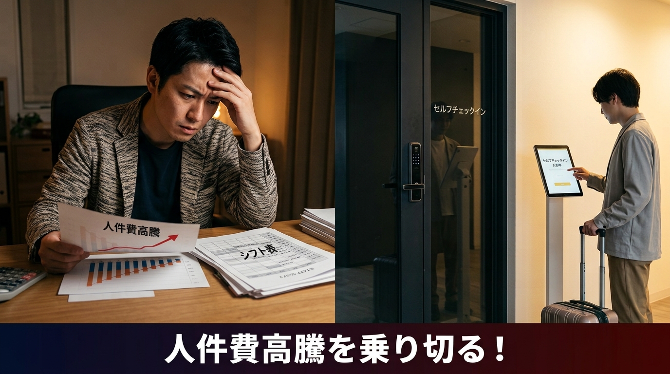 10月の最低賃金引き上げに負けない！民泊の「無人化オペレーション」で人件費上昇を吸収する経営戦略