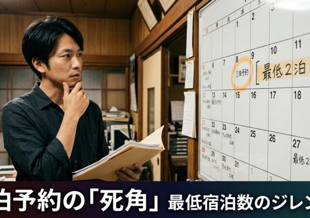 「1泊の予約、受けて大丈夫？」民泊の最低宿泊日数と自治体ルール、国の基準だけでは足りない理由