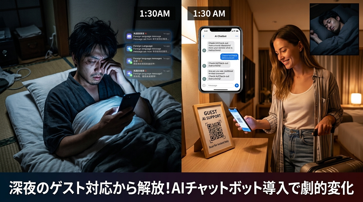 深夜の問い合わせをゼロにする！ハウスルールを学習させた「AIチャットボット」で多言語対応を自動化する方法