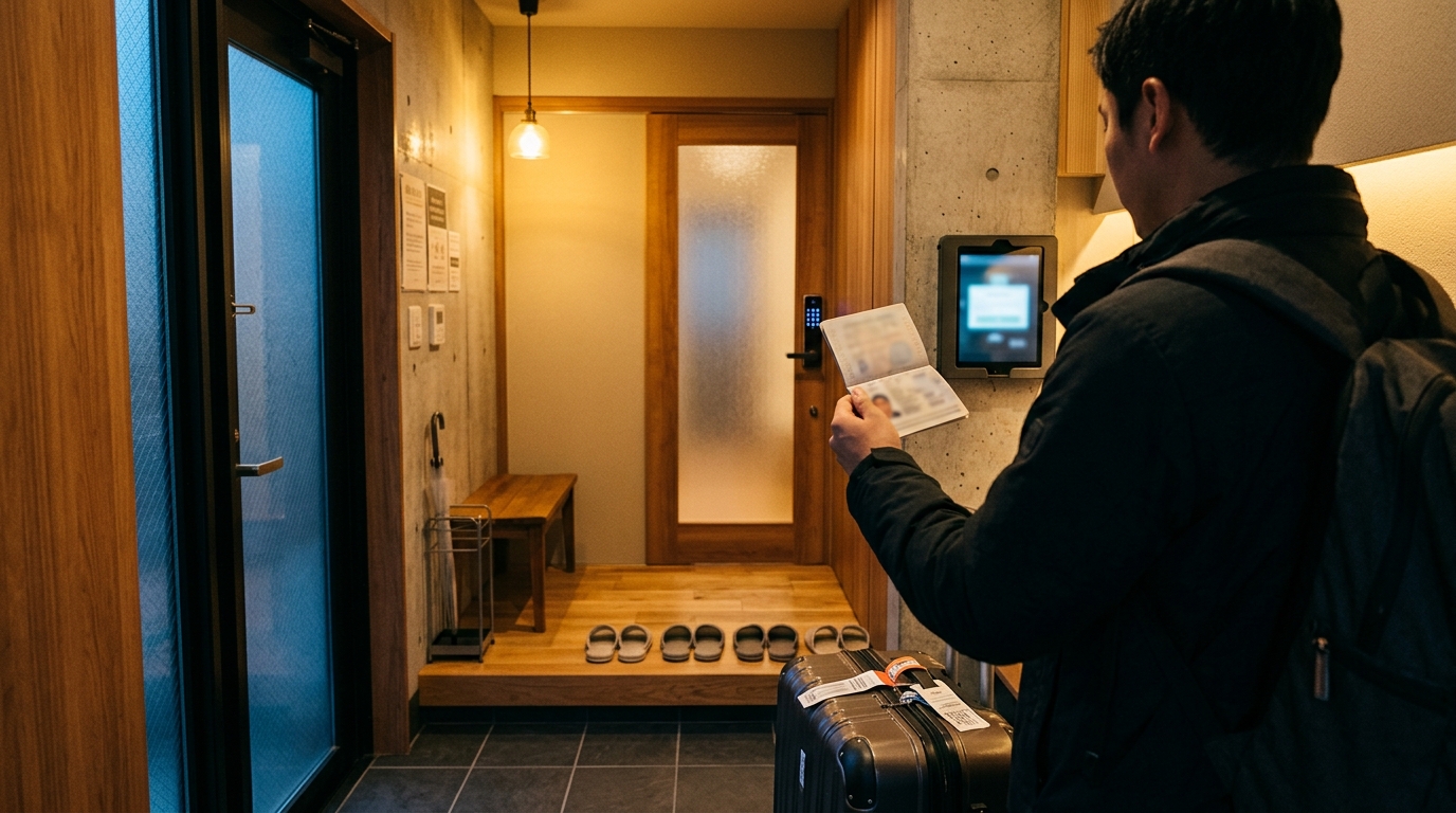 無人でも法律は守れる？インバウンド対応「タブレット型パスポート読み取り」で本人確認と鍵の発行をつなぐ方法